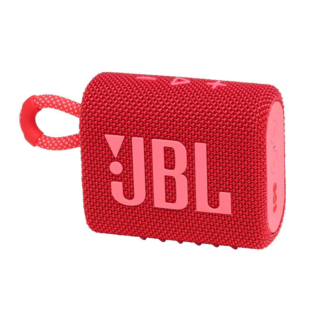 Caixa de Som JBL GO 3 - Prova de Água IPX7 Bluetooth - Vermelho