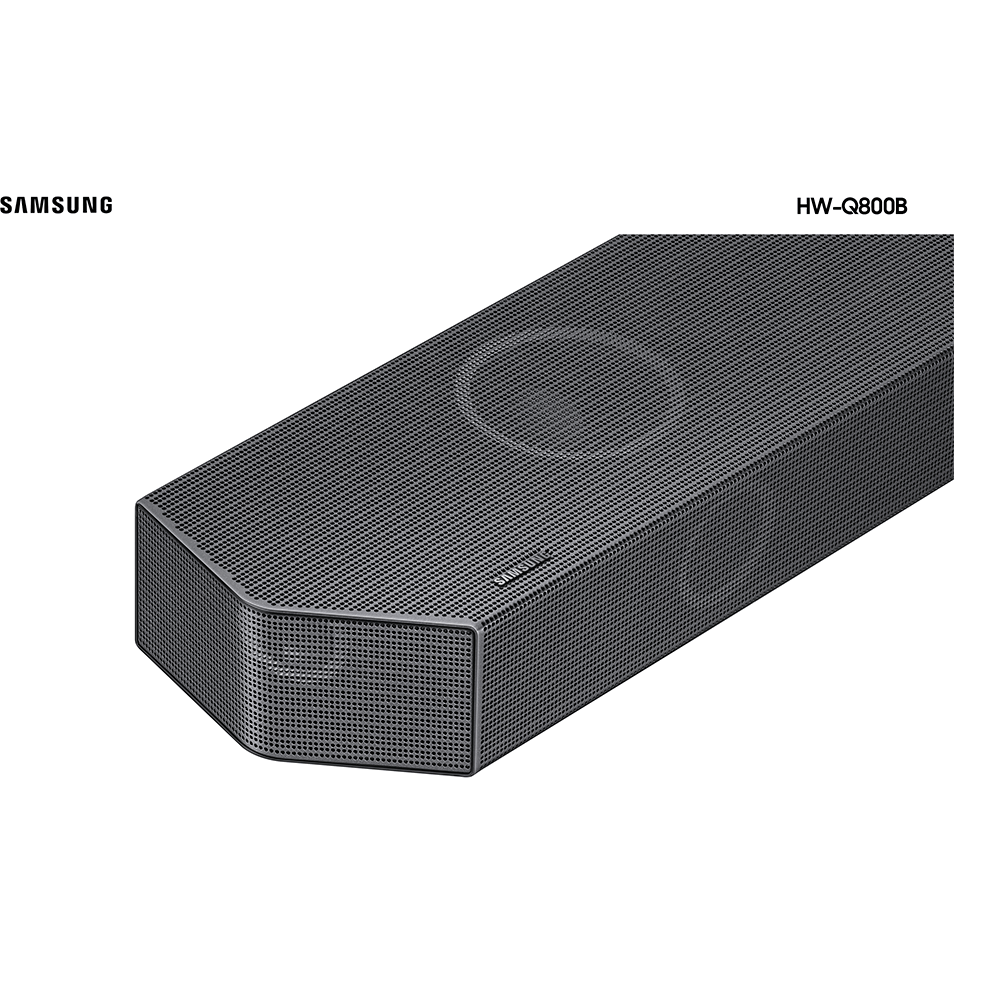 Soundbar Samsung HW-Q800B, com 5.1.2 canais, Bluetooth, Subwoofer sem fio, Dolby Atmos e Acoustic Beam Bivolt Preto