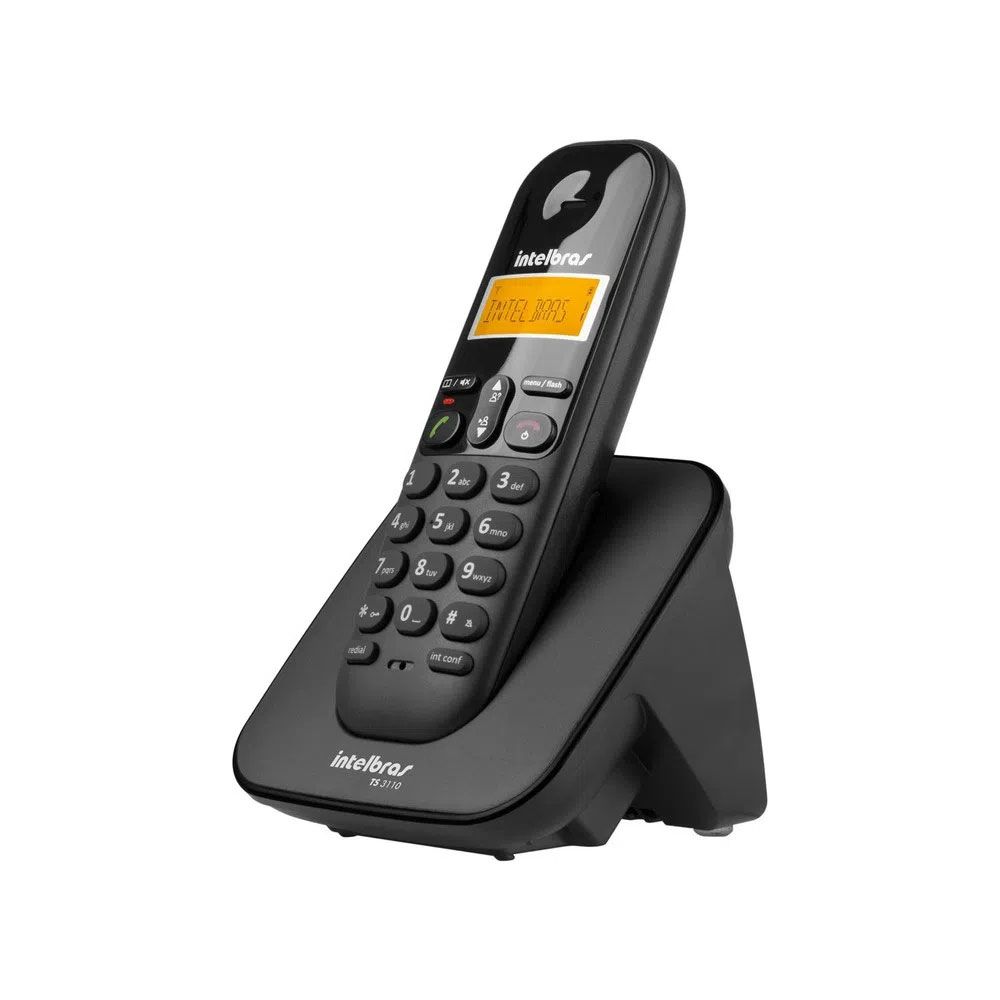 Telefone Intelbras TS3113 Sem Fio ID com 3 Ramais - Preto