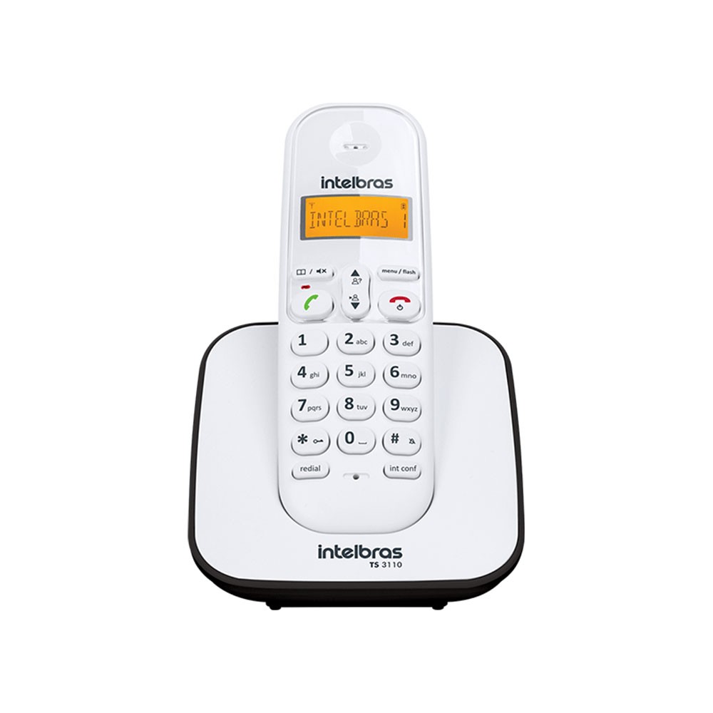 Telefone sem Fio Intelbras TS3110 - Branco c/ Preto