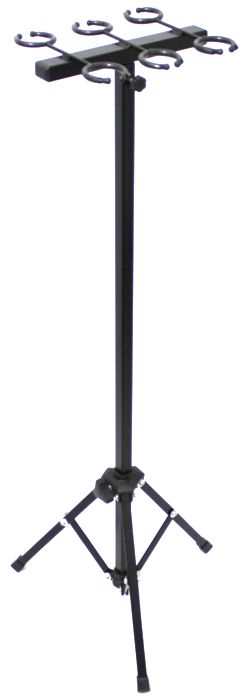 Pedestal para 6 Microfones - Suporte Tipo Descanso - Acácia
