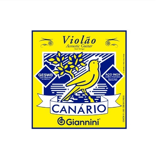 Encordoamento Para Violão de Aço Giannini Canário - GESWB