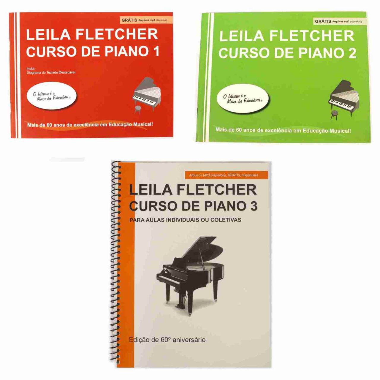 Kit Completo Leila Fletcher Curso De Piano Volume I, Ii E Iii