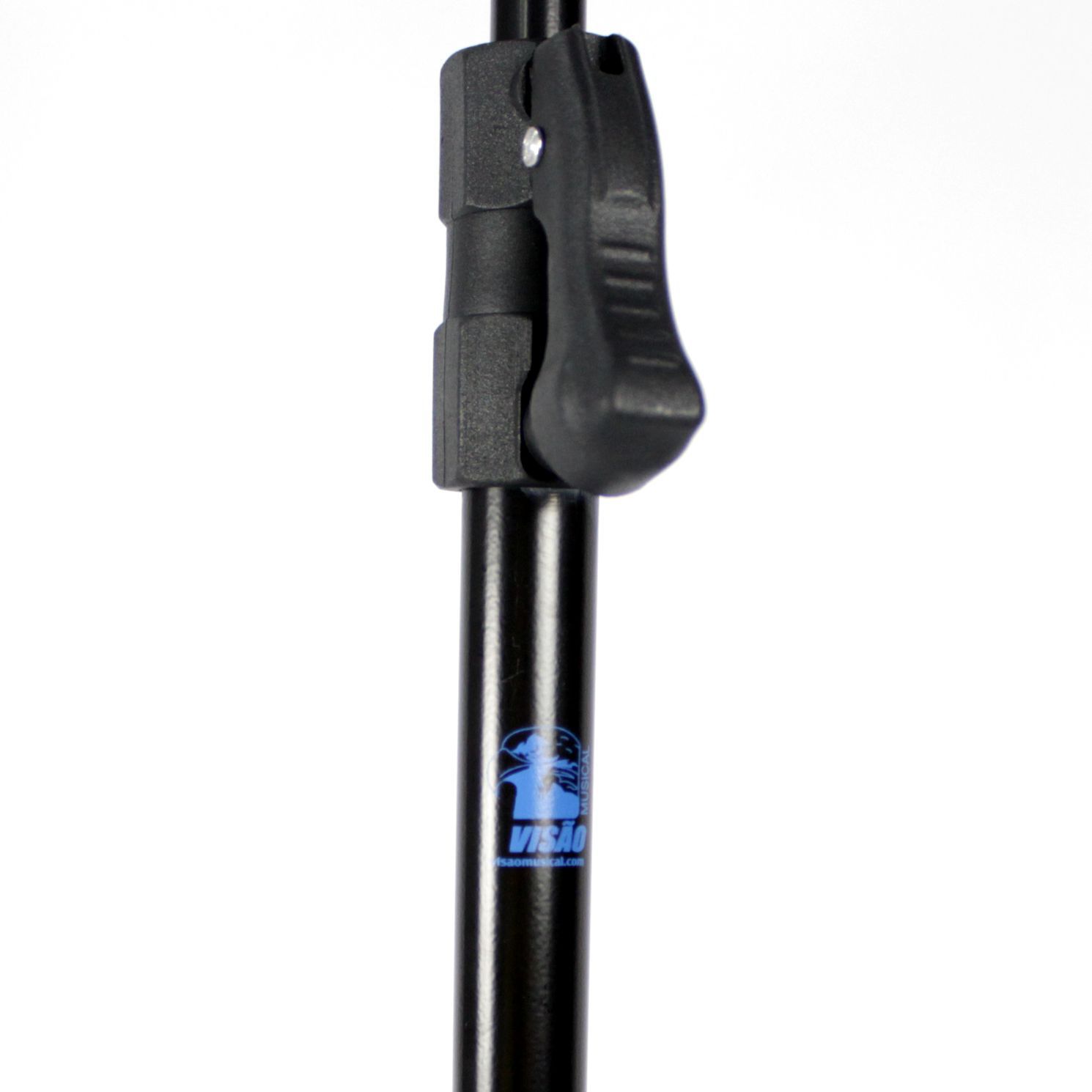 Pedestal de Microfone Visão para 1 MIC com Cachimbo - VPE2BK