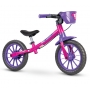Bicicleta Infantil Equilibrio Nathor Balance Bike Sem Pedais Aro 12