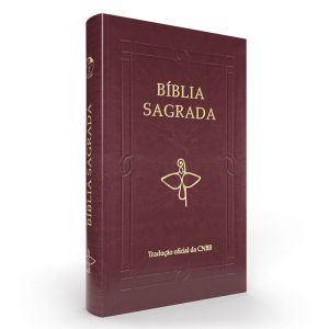 Bíblia Sagrada Luxo Vinho - Letra grande - Tradução Oficial da CNBB