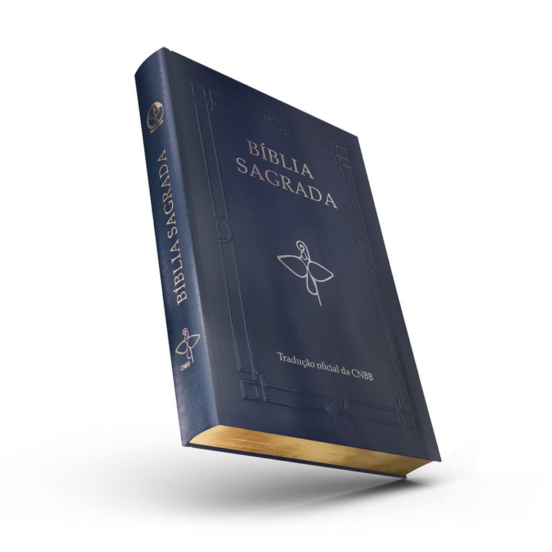 Bíblia Sagrada Luxo Azul - Letra grande - Tradução Oficial da CNBB  - Pastoral Familiar CNBB