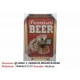 Quadro Com Abridor Copo Cerveja Placa 34x24cm Beer