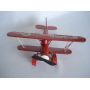 Avião Miniatura Metal Texaco Vermelho