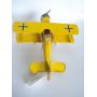 Avião Batalha Amarelo Miniatura Metal
