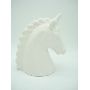 Cofre Unicornio Branco Cerâmica Presente Decoração
