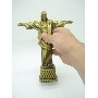 Miniatura Estatua Cristo Redentor Rio Metal Enfeite Luxo