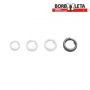 Argola Split Ring em Aço Inox - Borboleta - Cartela c/ 20 unidades