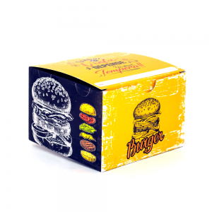 Box | Embalagem para Hambúrguer Artesanal GRANDE RÚSTICA