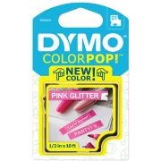 Fita Dymo D1 ColorPop 12mm Rosa com Glitter 