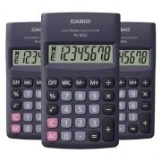 Pacote 3un Calculadora Casio HL-815L cor Preta 8 Digitos