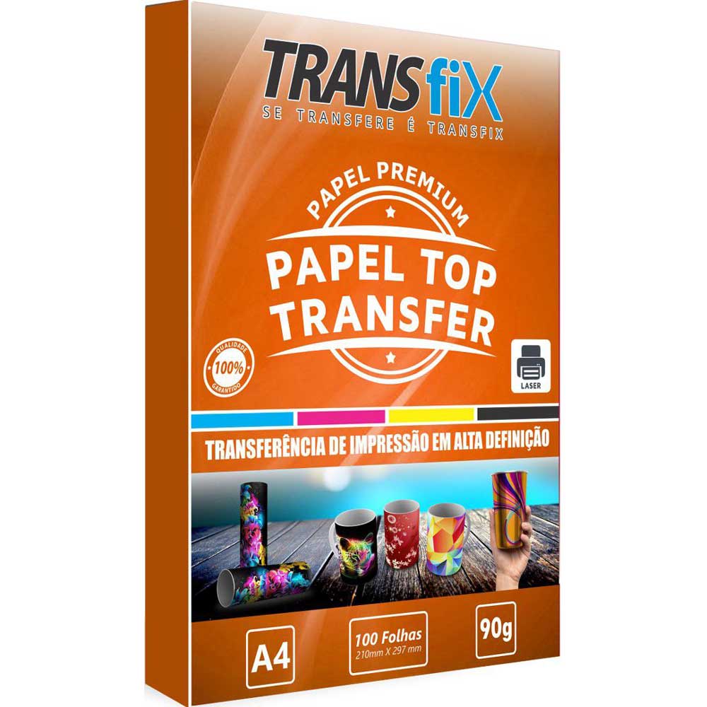 Papel Transfer Transfix 90g Top Transfer A4 Brindes em Geral