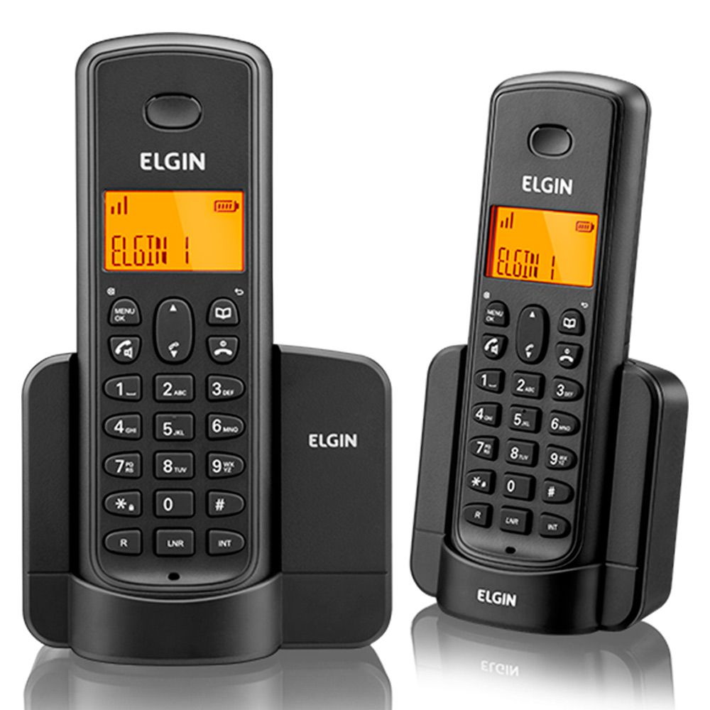 Telefone Sem fio Elgin TSF 8002 Preto com Ramal