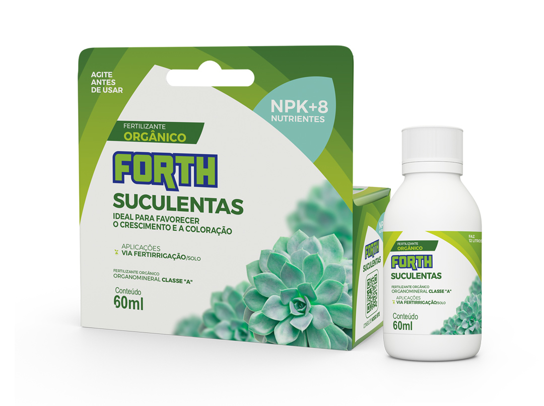 Fertilizante Forth Suculentas 60ml Concentrado - Foto 0