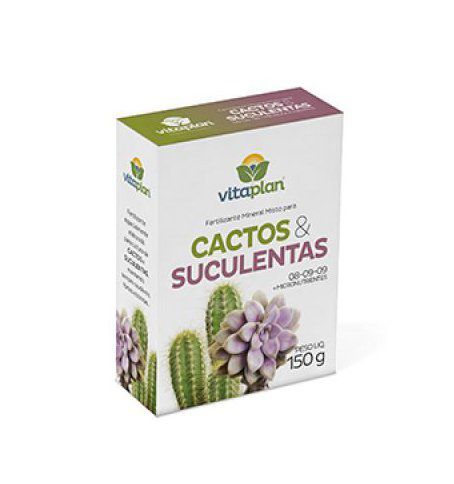 Fertilizante Mineral Misto Cactos e Suculentas 150g Vitaplan - Foto 0
