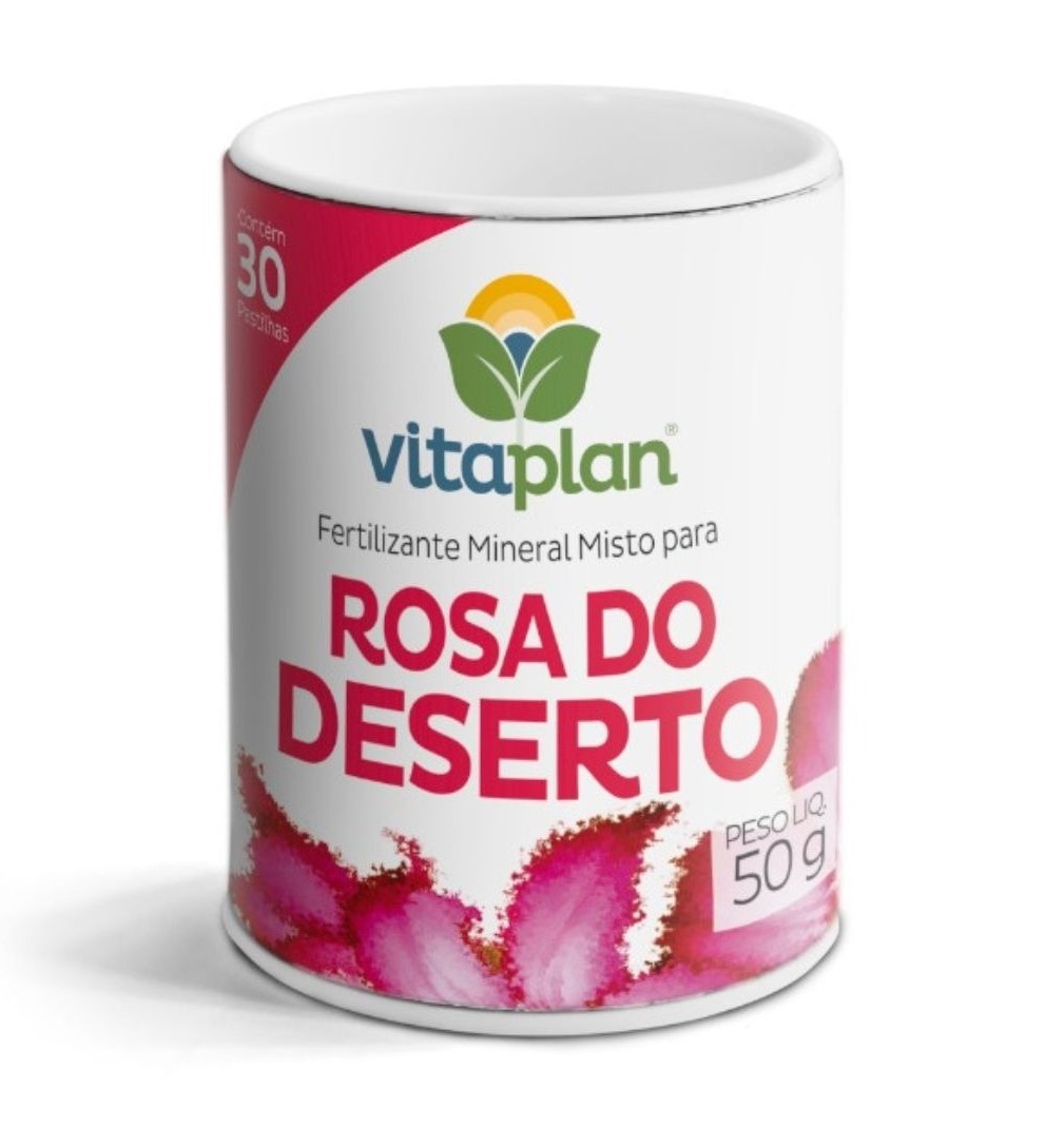 Fertilizante Mineral Misto em pastilhas para Rosas do Deserto 50g Vitaplan - Foto 0