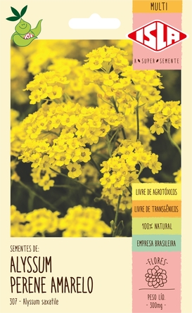 Kit Sementes de Alyssum Flor de Mel Amarelo e Violeta Isla - Foto 1