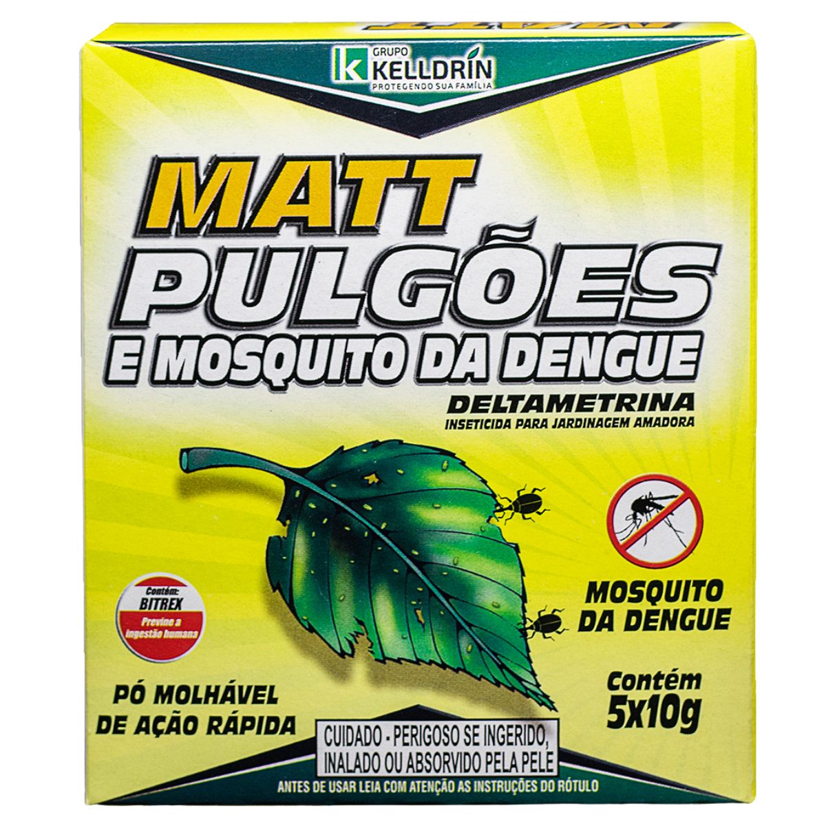 Matt Pulgões e Mosquito da Dengue 5x10g Kelldrin - Foto 0