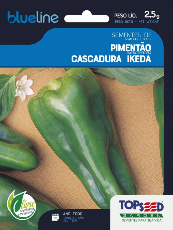 Sementes de Pimentão Cascadura Ikeda 2,5g - Topseed Blue Line - Foto 0