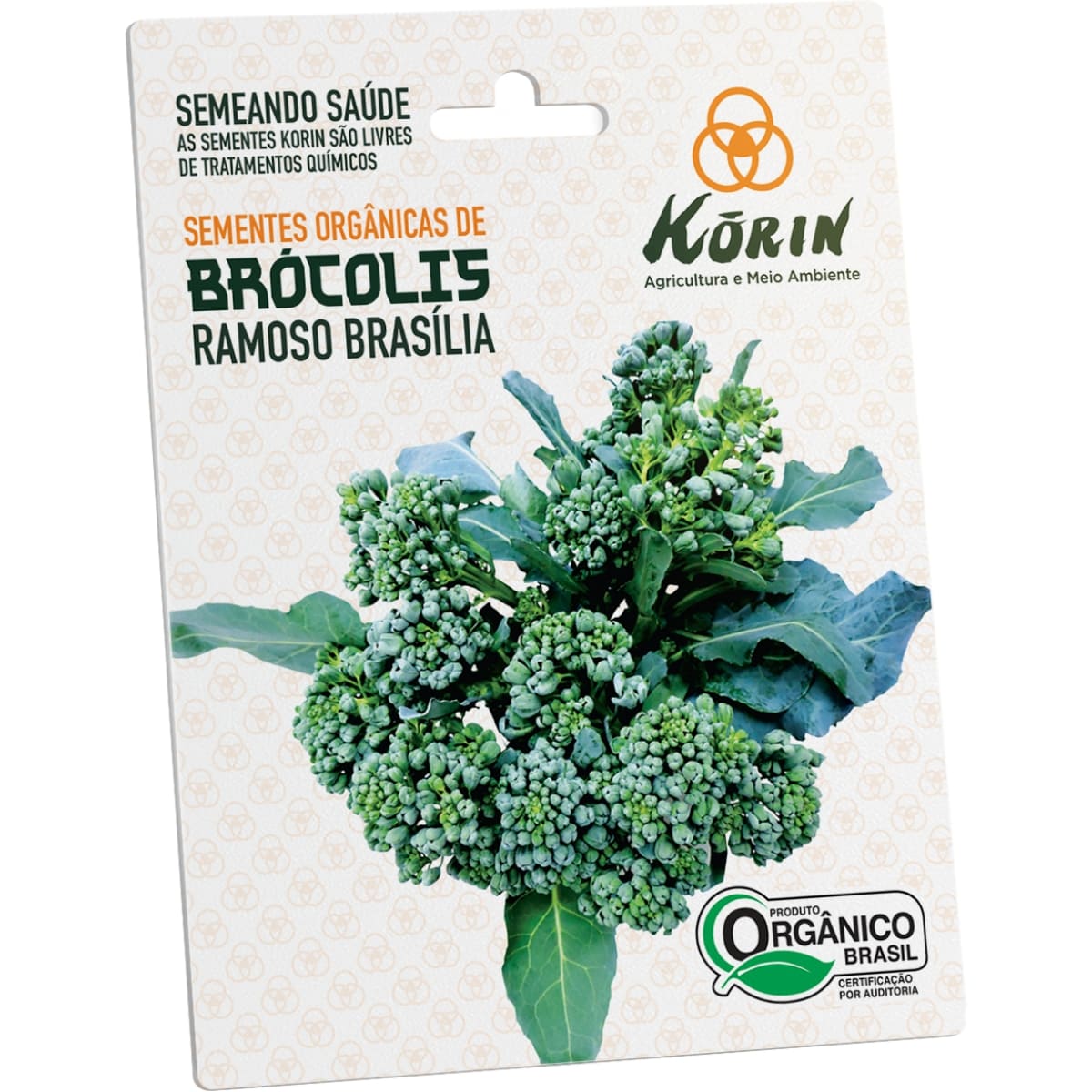 Sementes Orgânicas de Brócolis Ramoso Brasília Korin 0,08g - Foto 0