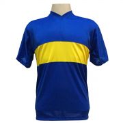 Jogo de Camisa com 14 unidades modelo Boca Juniors Royal/Amarelo + Brindes