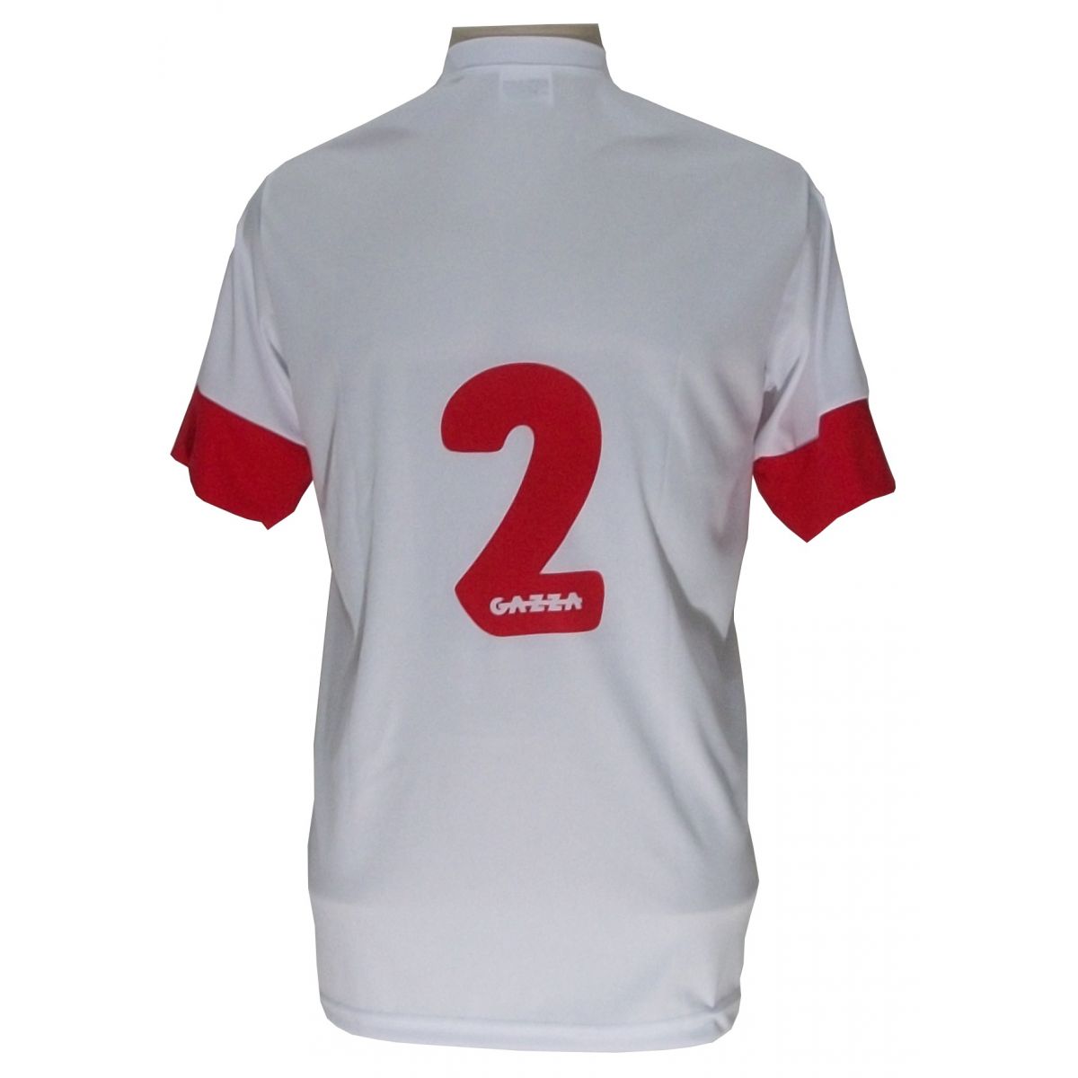 Jogo de Camisa com 14 unidades modelo Sporting Branco/Vermelho + 1 Goleiro + Brindes