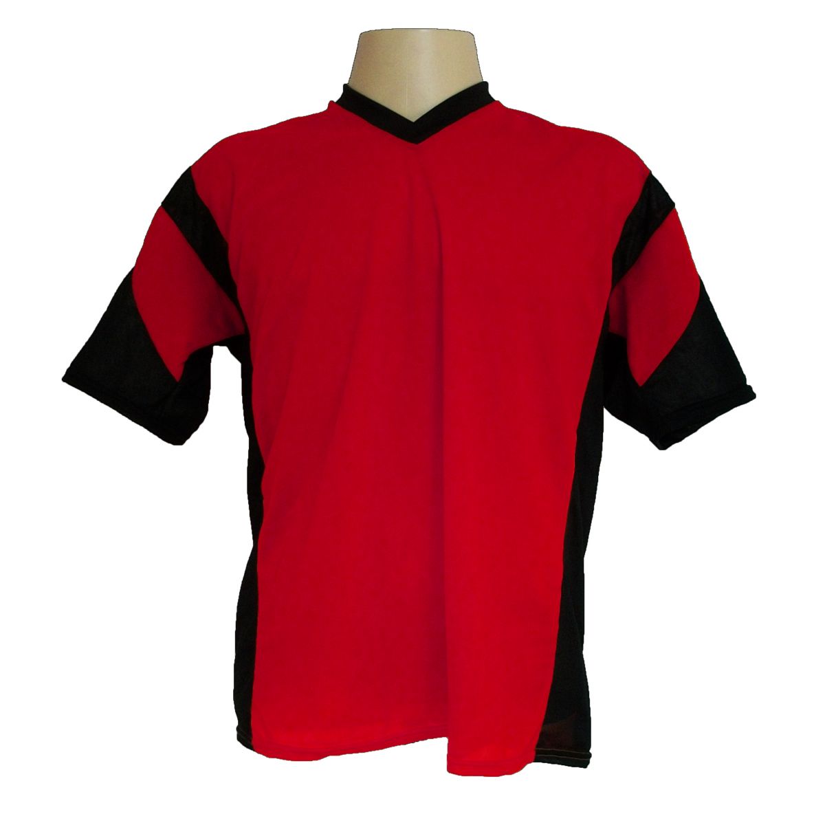 Jogo de Camisa Promocional com 18 Peças Numeradas Modelo Attack Vermelho/Preto
