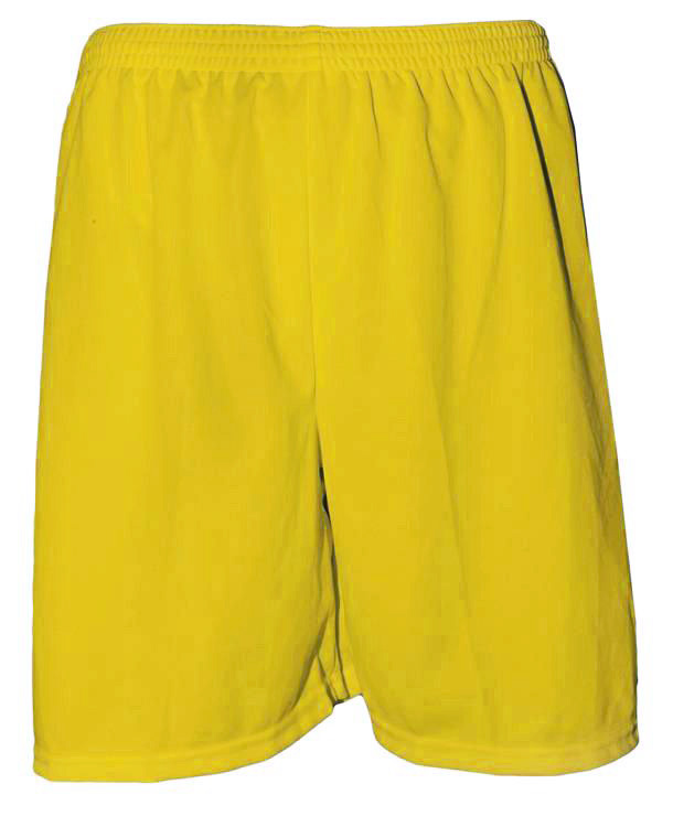 Uniforme Esportivo com 20 camisas modelo Bélgica Amarelo/Royal + 20 calções modelo Madrid Amarelo + Brindes