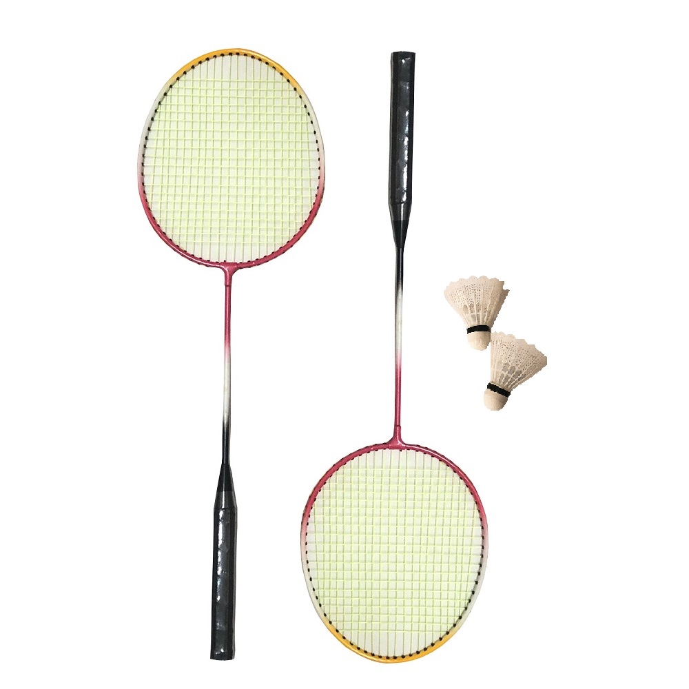 Kit Badminton Starflex 2 Raquetes e 2 Petecas com Raqueteira