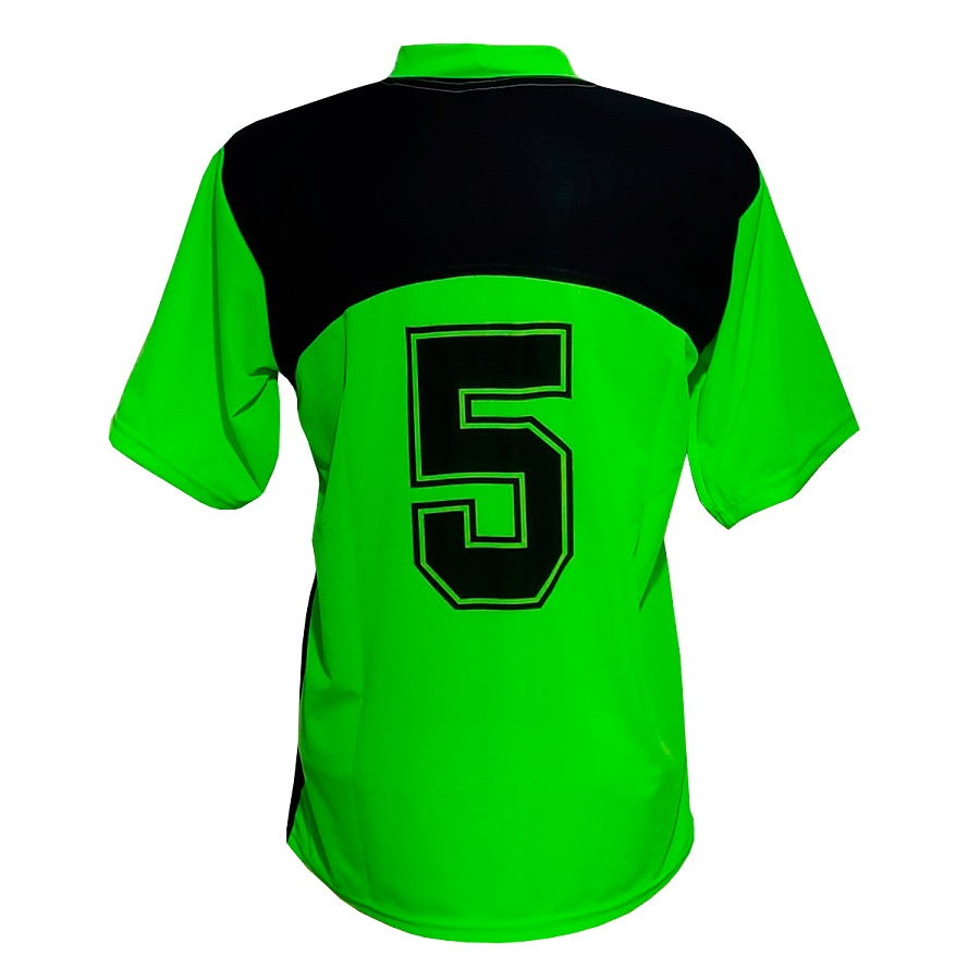 Kit com 16 Camisas Esportivas TRB Verde Limão/Preto