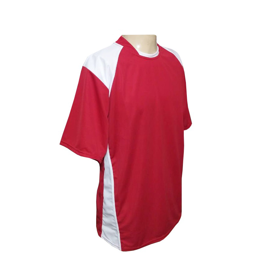 Kit com 16 Camisas Esportivas TRB Vermelho/Branco