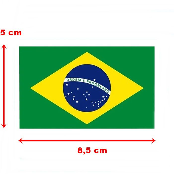 Adesivo Bandeira do Brasil - Unidade - Race Custom