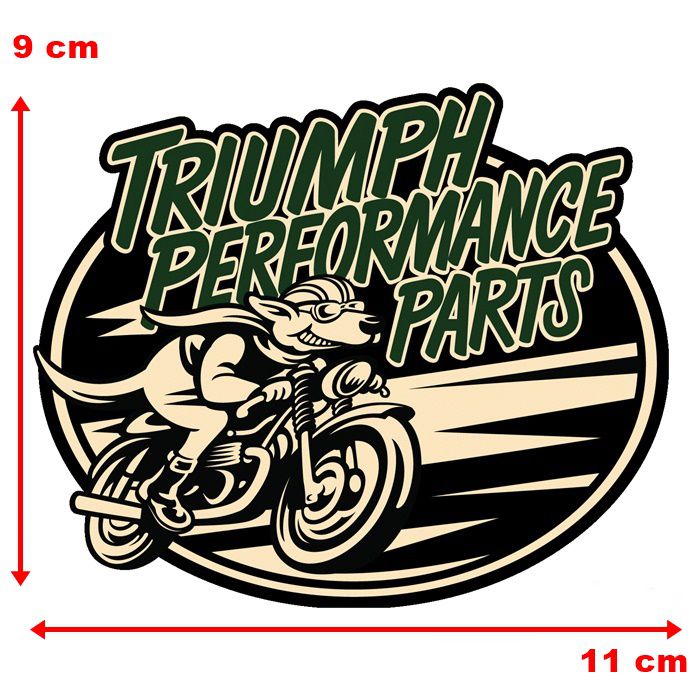 Adesivo Triumph Performance Parts - Unidade