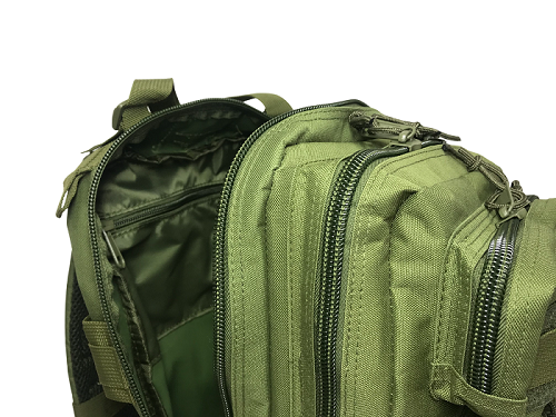Mochila Tática Militar WSH Sistema MOLLE capacidade 30 L - Cor: Verde + Camiseta I Love Guns & Titties TAN  - MAB AIRSOFT
