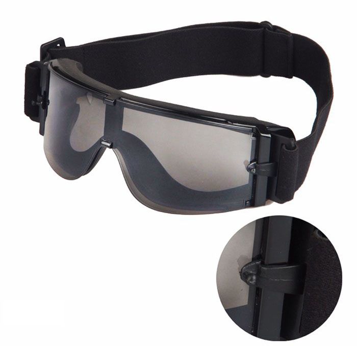 Óculos Tático - Goggle X800 com 3 lentes  - MAB AIRSOFT