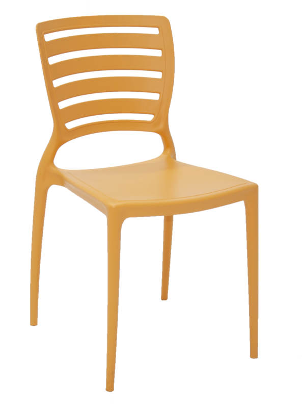 Cadeira Sofia Encosto Vazado Laranja Tramontina 92237/090