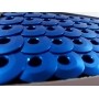 Carretilha de Alumínio Azul para Máquina de costura Reta industrial - Caixa com 100 Bobinas - Cor Azul Abaloada