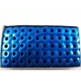 Carretilha de Alumínio Azul para Máquina de costura Reta industrial - Caixa com 100 Bobinas - Cor Azul Abaloada