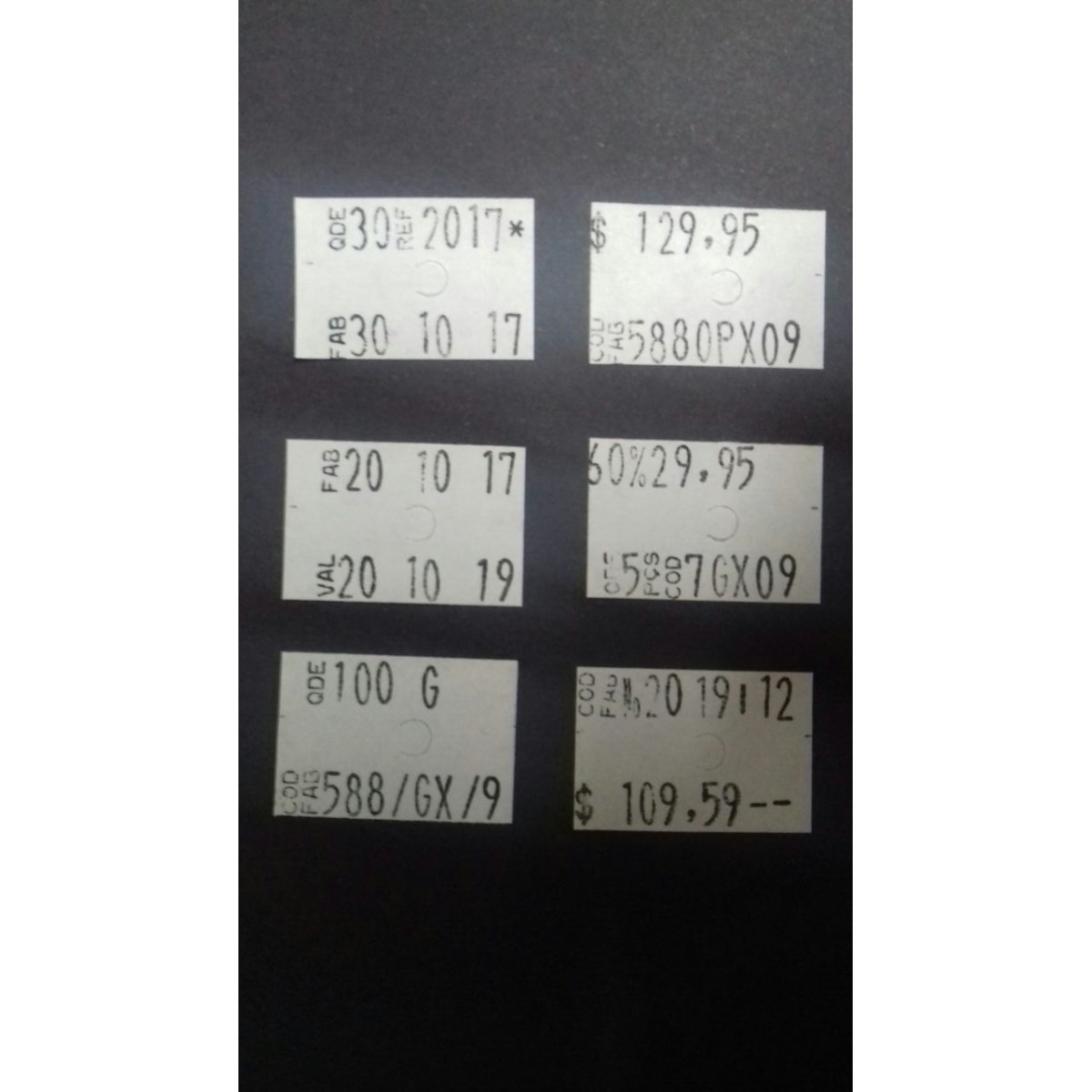 Etiquetadora MX 6600 - 2 Linhas 10 Digitos por linha