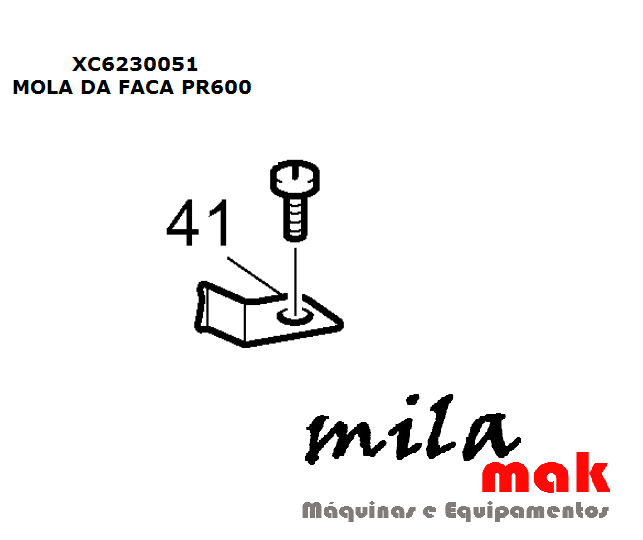 Mola da Faca PR600 -PR650 THREAD HOLDING PLATE cod. XC6230051
