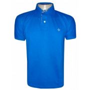 Camisa Polo Dudalina Azul Royal Lisa