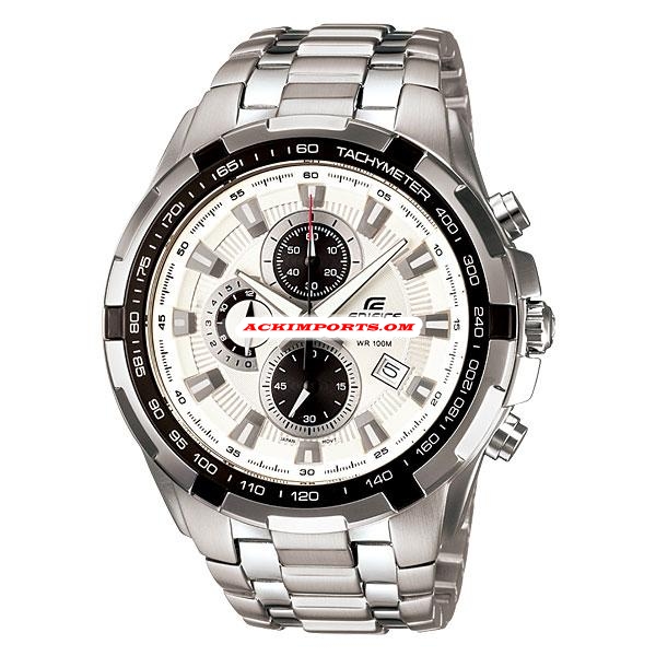 Relógio Masculino Casio Edifice EF-539D-7AV - Branco  - AGAIMPORTADOS