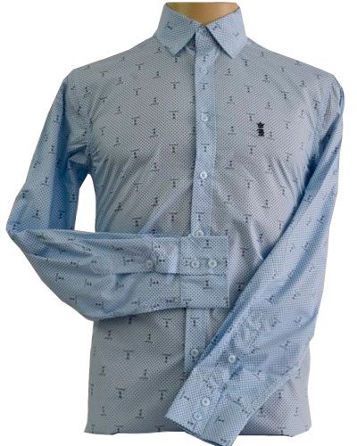 camisa social-Sergio-K-Azul-Claro Sk850  - AGAIMPORTADOS