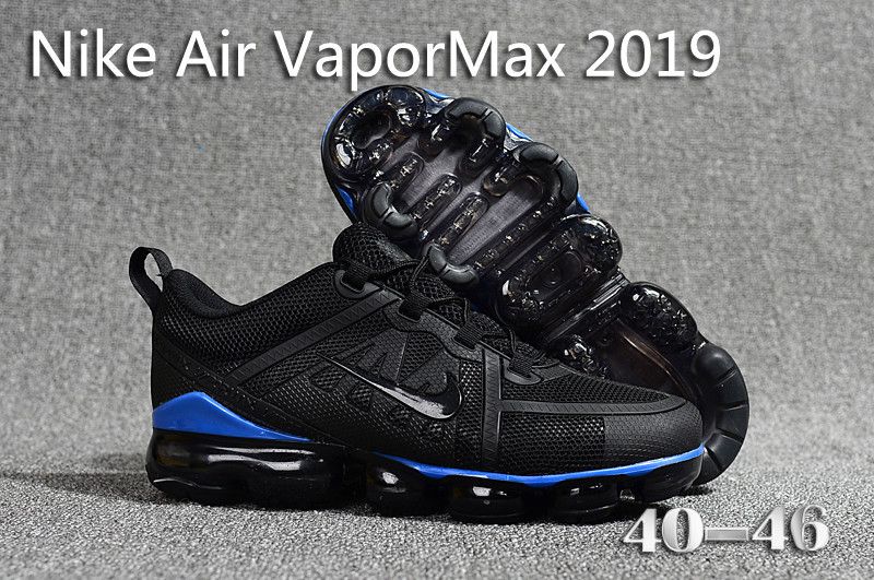 Tênis Nike Air VaporMax 2019 preto e azul - AGAIMPORTADOS