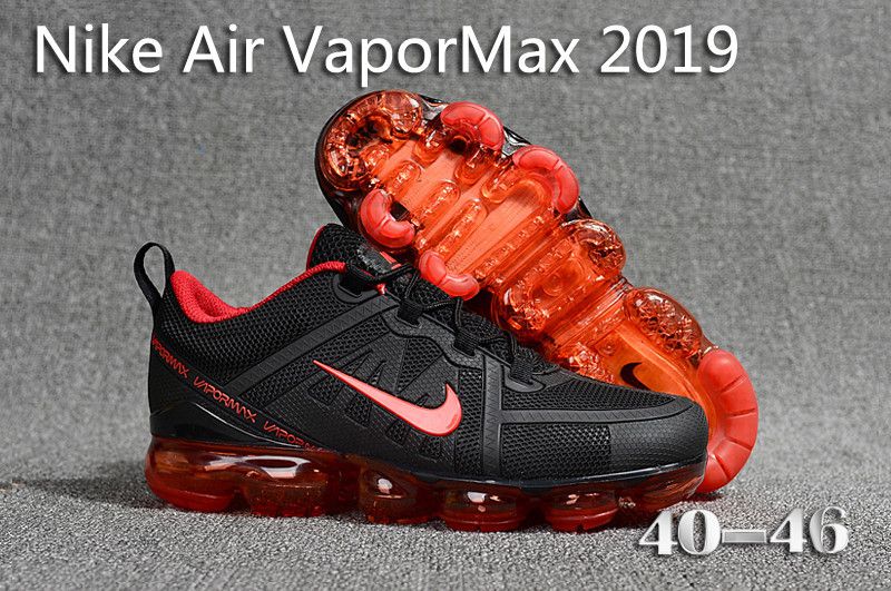 Tênis Nike Air VaporMax 2019 preto e vermelho 38-44  - AGAIMPORTADOS
